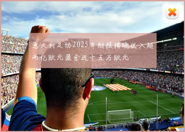 意大利足协2025年财报揭晓收入超两亿欧元盈余近十五万欧元